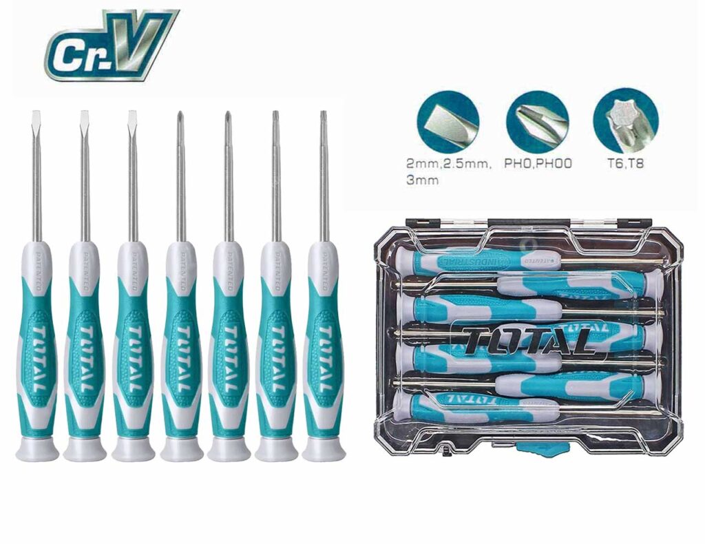 7 PCS PRECISION SCREWDRIVER SET Total Tools Qatar