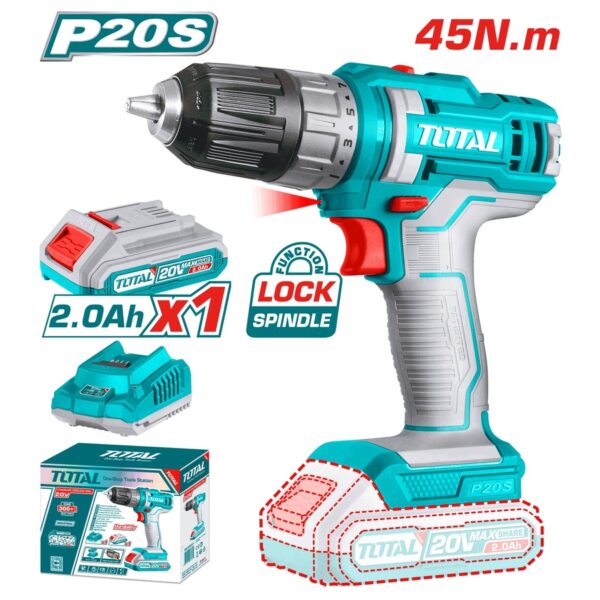 LITHIUM-ION CORDLESS DRILL 20V