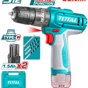 Lithium-Ion cordless Impact drill 12V / 1.5Ah / 20Nm
